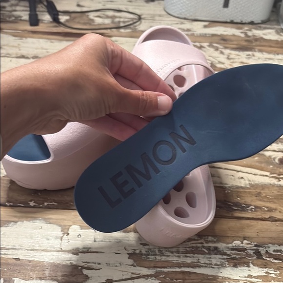 Pink Slide Sandals with Chunky Sole - Picture 9 of 10